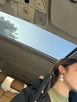 DollyTall — Play pussy upskirt when driving